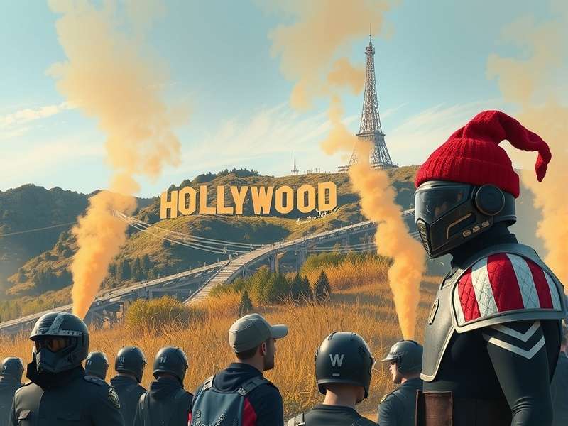 Hollywood film reel and game controller merging together