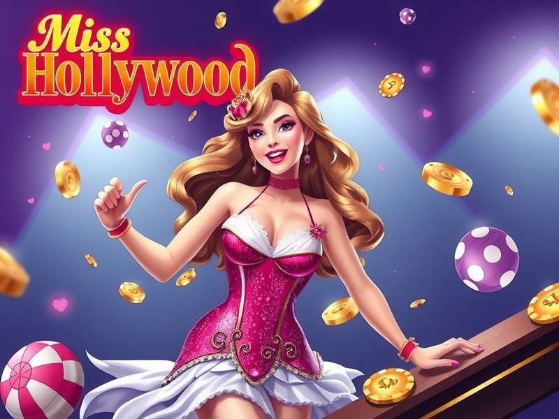 Miss Hollywood Games Online gameplay screenshot showing characters and interface