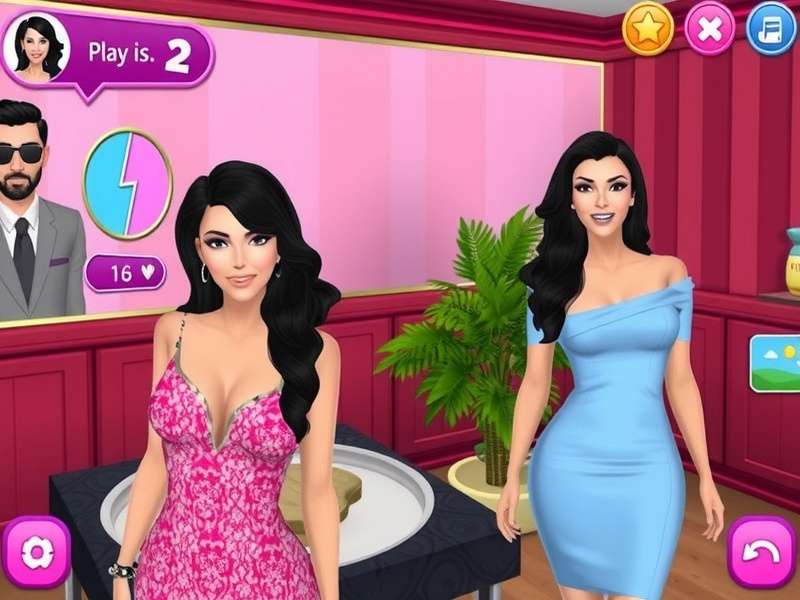 Side-by-side comparison of character customization in Hollywood games