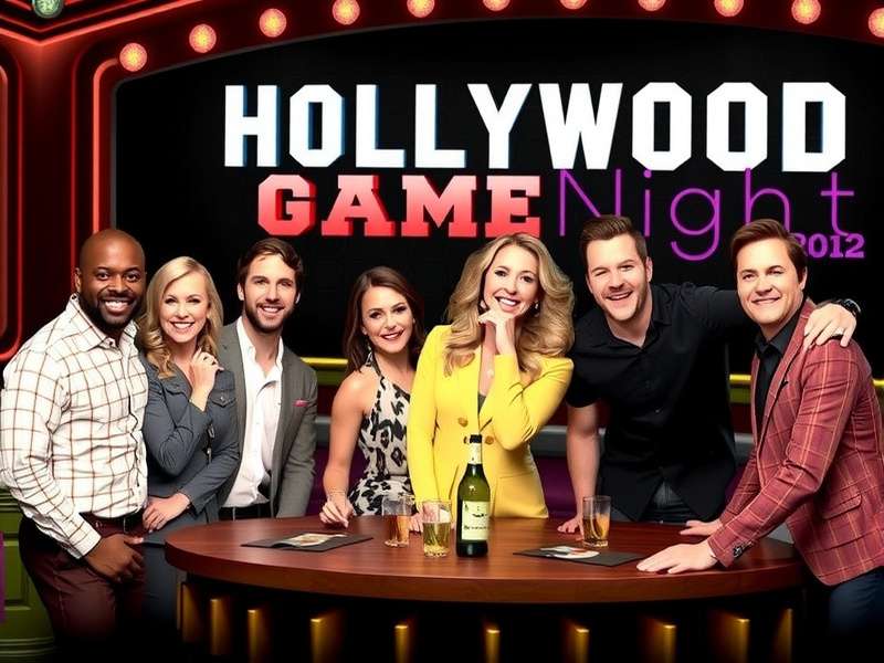 Hollywood Game Night cast members playing games and having fun