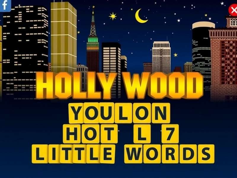 Screenshot of 7 Little Words puzzle showing the clue 'Hollywood Game Night host'