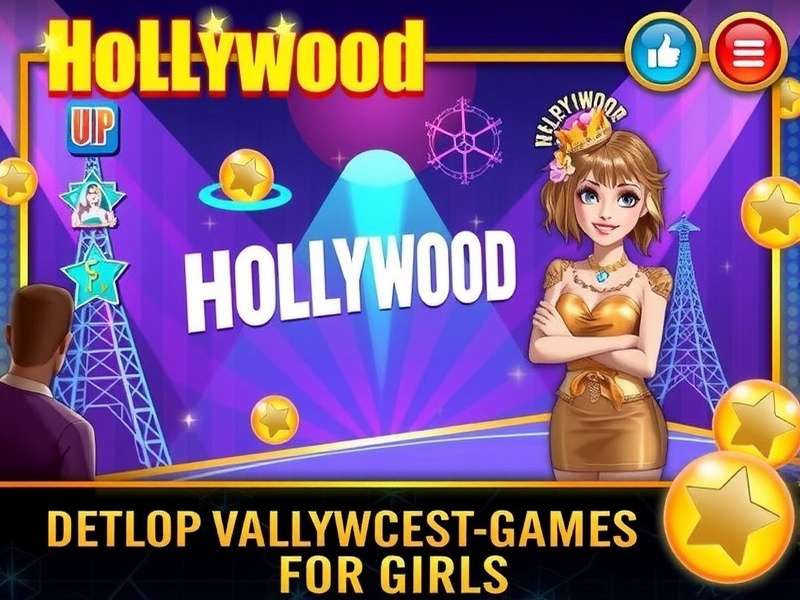 Hollywood Games For Girls featuring diverse female characters in glamorous settings