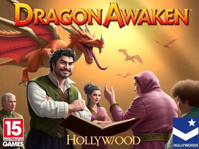 Hollywood Games Dragon Awaken Play cinematic scene
