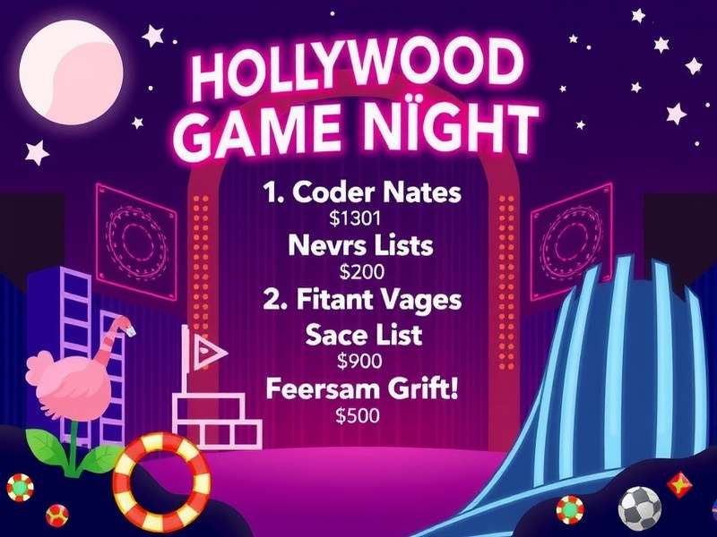 Infographic showing Hollywood Game Night statistics and data