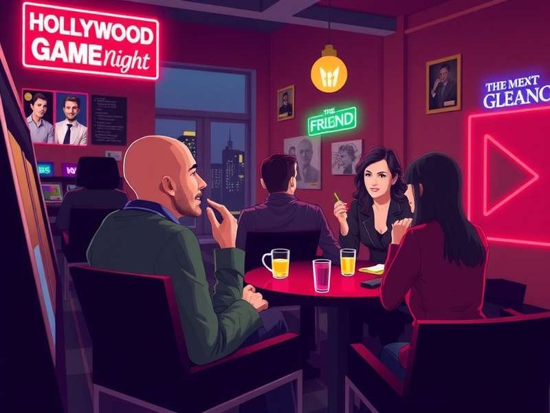 Hollywood Game Night with Friends cast playing games