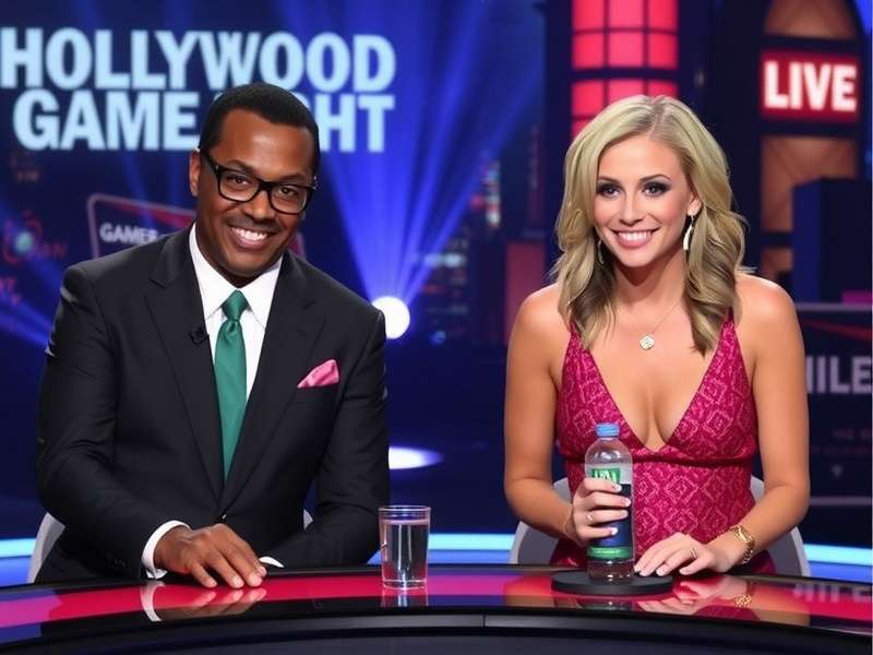 Celebrity playing Pictionary during Hollywood Game Night