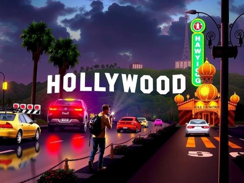 Hollywood Game Main Interface and Character Selection