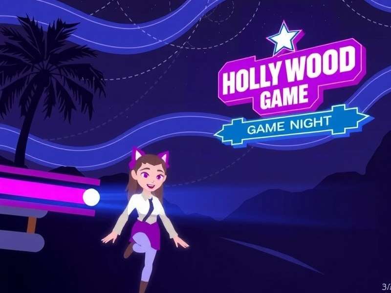 Hollywood Game Night buzzer game in action with host Jane Lynch and celebrity guests
