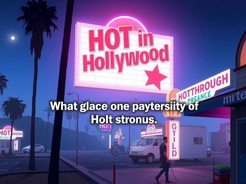 Hot In Hollywood Game Walkthrough – Hollywood sign, red carpet and star-studded skyline