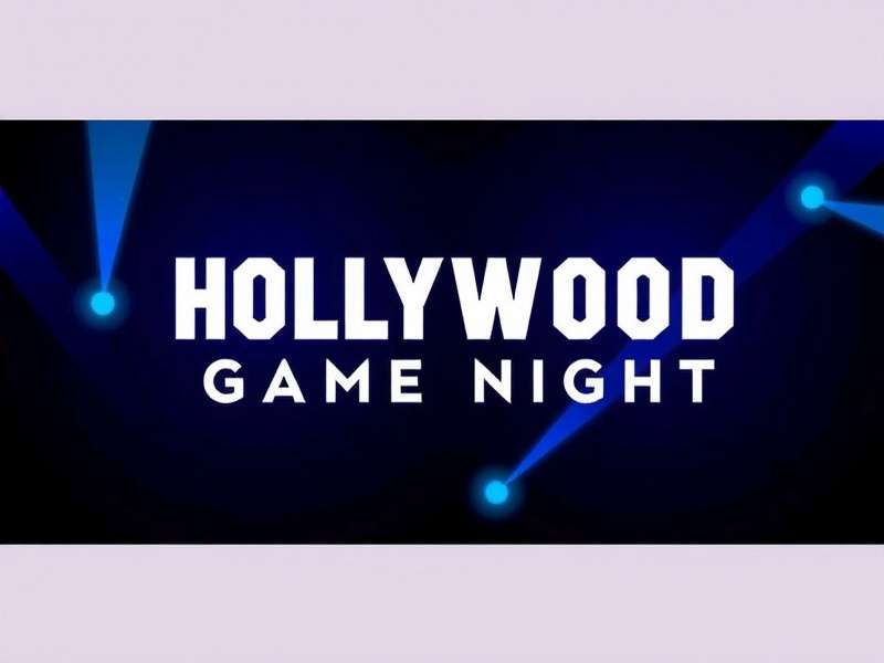 Hollywood Game Night host Jane Lynch smiling on stage with celebrities